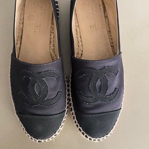 Chanel Satin Espadrilles